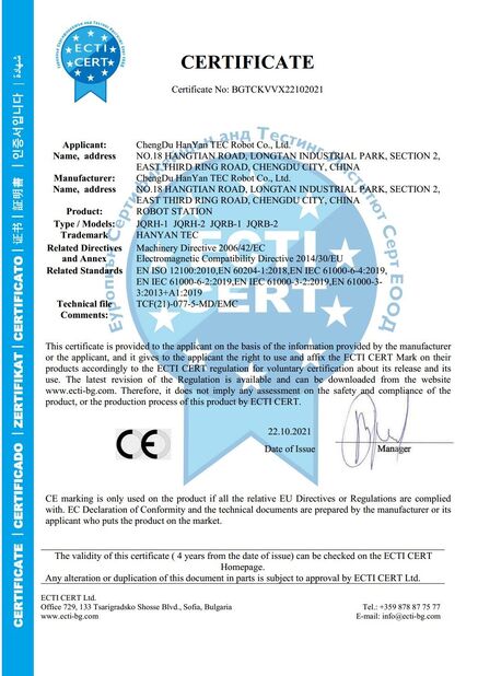 Chiny Chengdu Xiofitec Co., Ltd. Certyfikaty