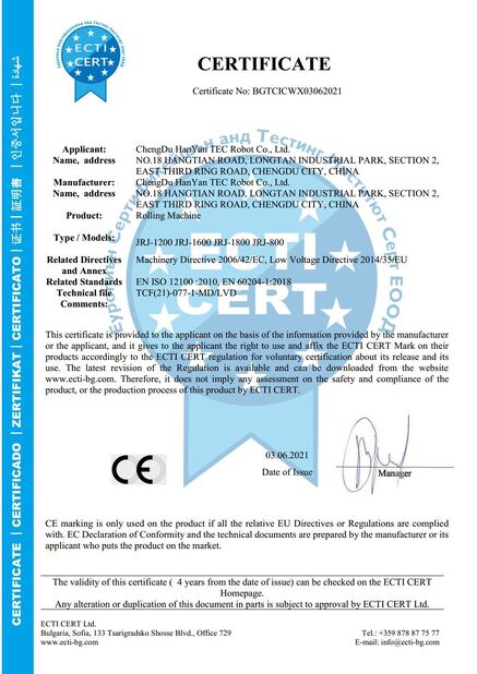Chiny Chengdu Xiofitec Co., Ltd. Certyfikaty